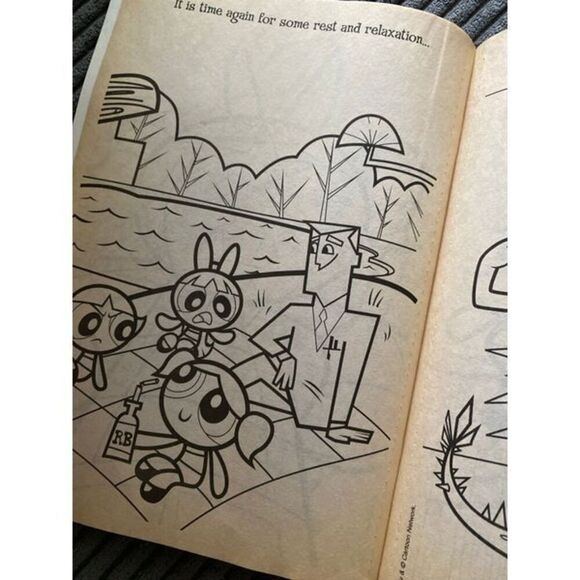 The Powerpuff Girls Coloring Book Y2k New Set With glitter crayons NEW NOS - Picture 6 of 12